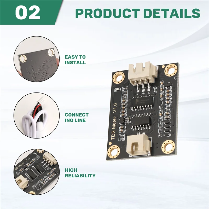 TDS Sensor Meter V1.0 Board Module Water Meter Filter Measuring Water Quality For Arduino UNO R3 TDS Meter view 4