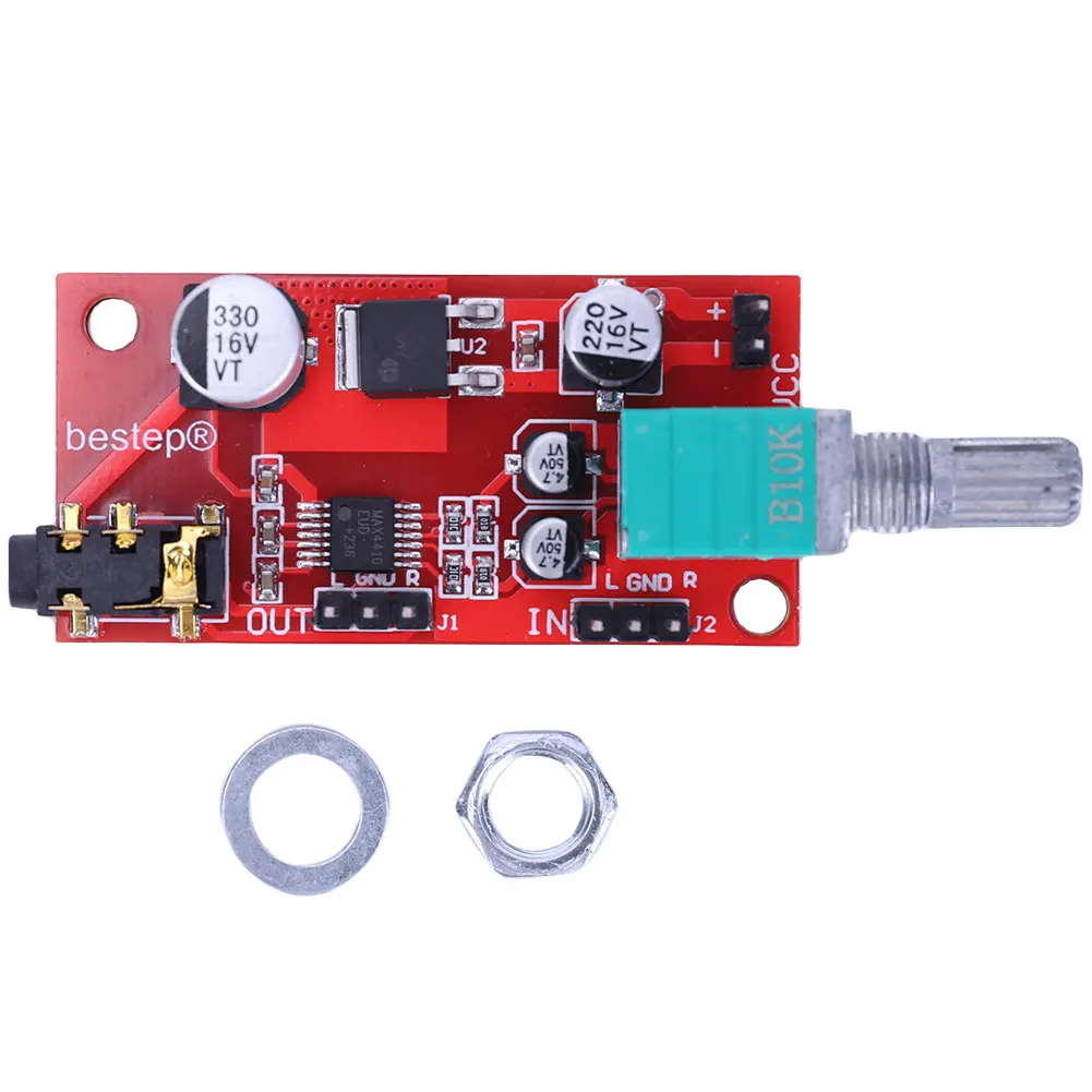 MAX4410 Headset Amplifier DC 3-12V Mini Amp Pre-Amplifier Board Low Power Miniature Earphone Amplifier Module