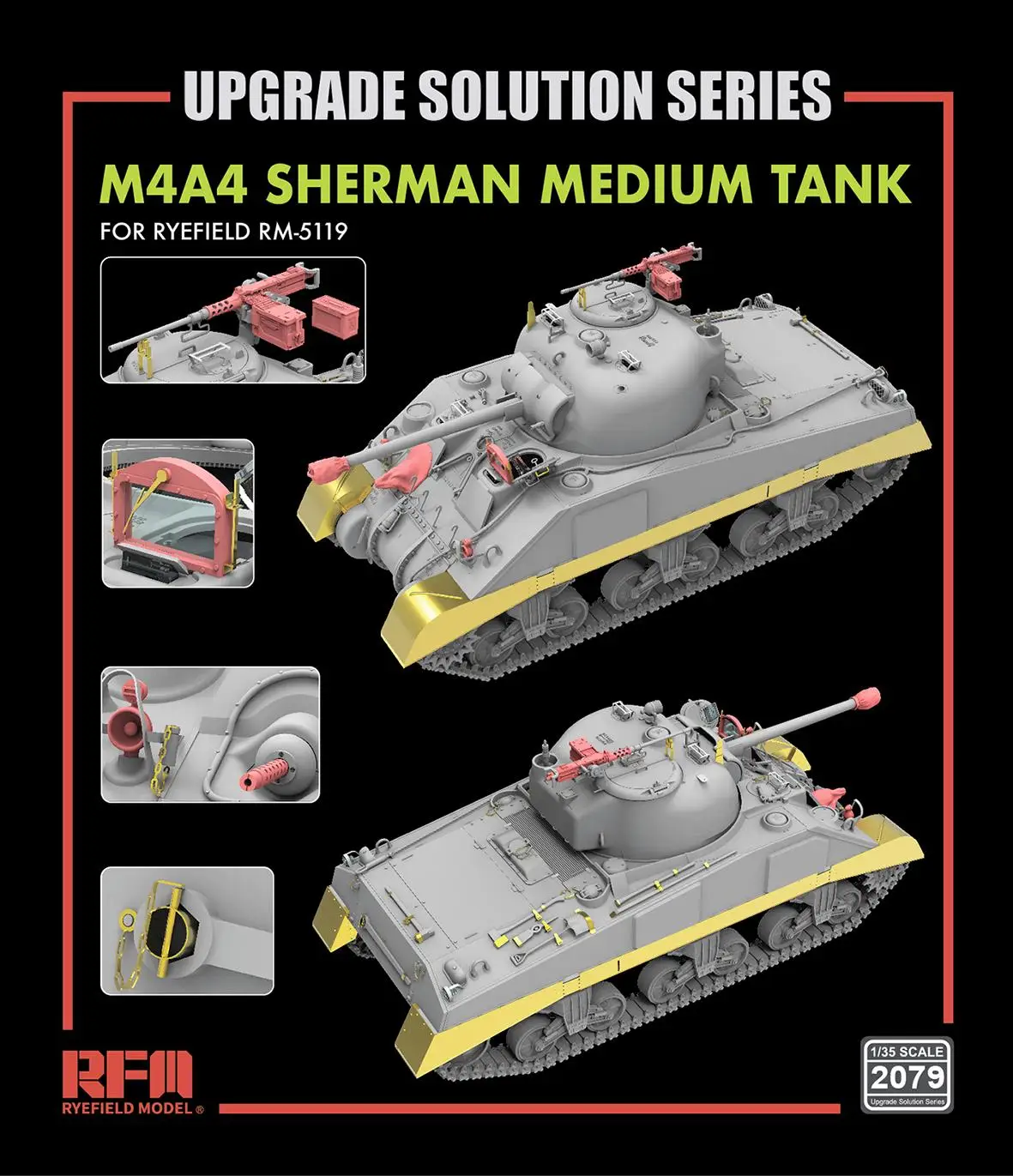 RYEFIELD RM2079 1/35 Upgrade Parts Set For M4A4 Sherman For RFM5119