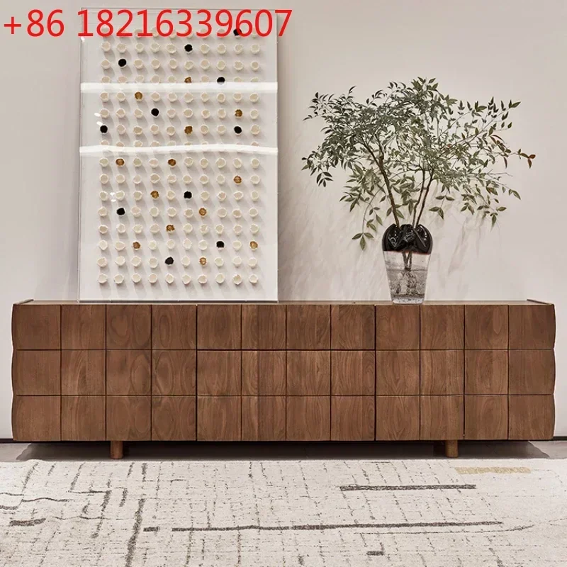 

Bedroom High Audiovisual Living Room Low Minimalist Solid Wood Locker