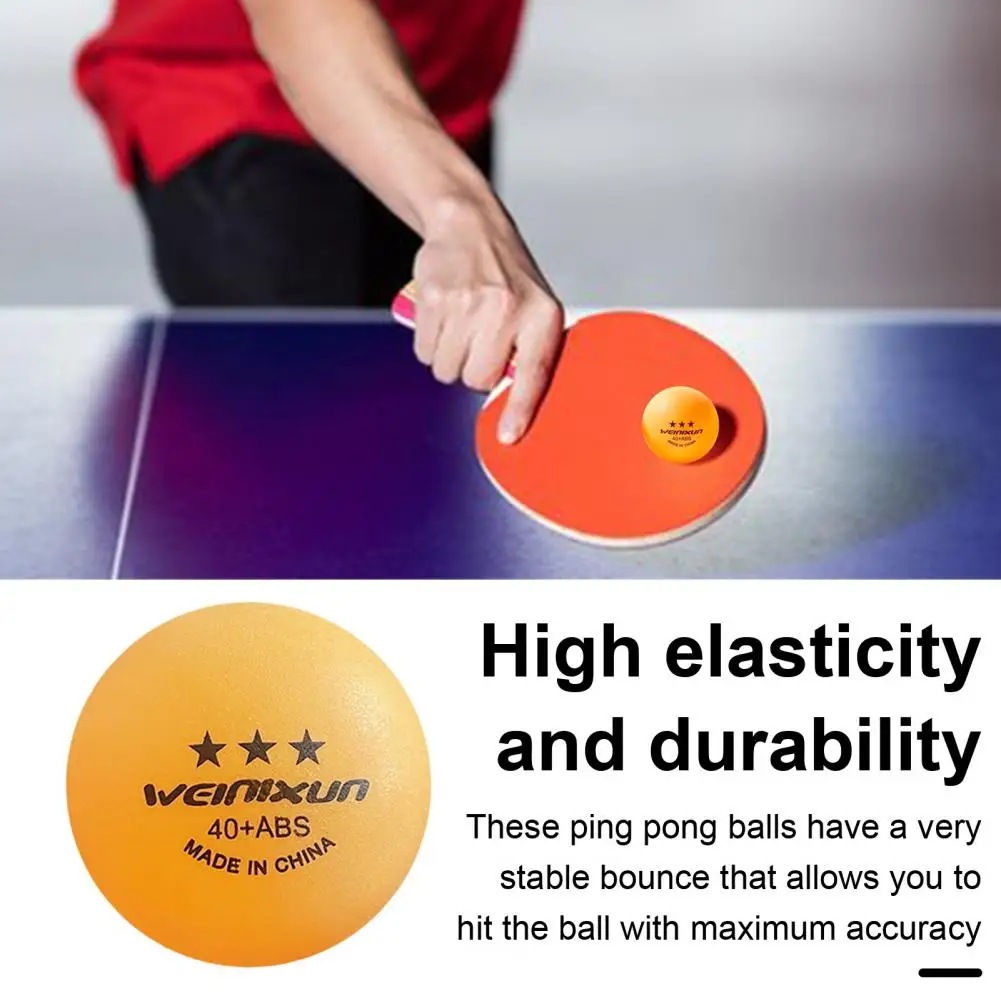 Pelota de ping pong de 3 estrellas, juego de pelotas de tenis de mesa de alto rendimiento para entrenamiento de partidos en interiores y exteriores,