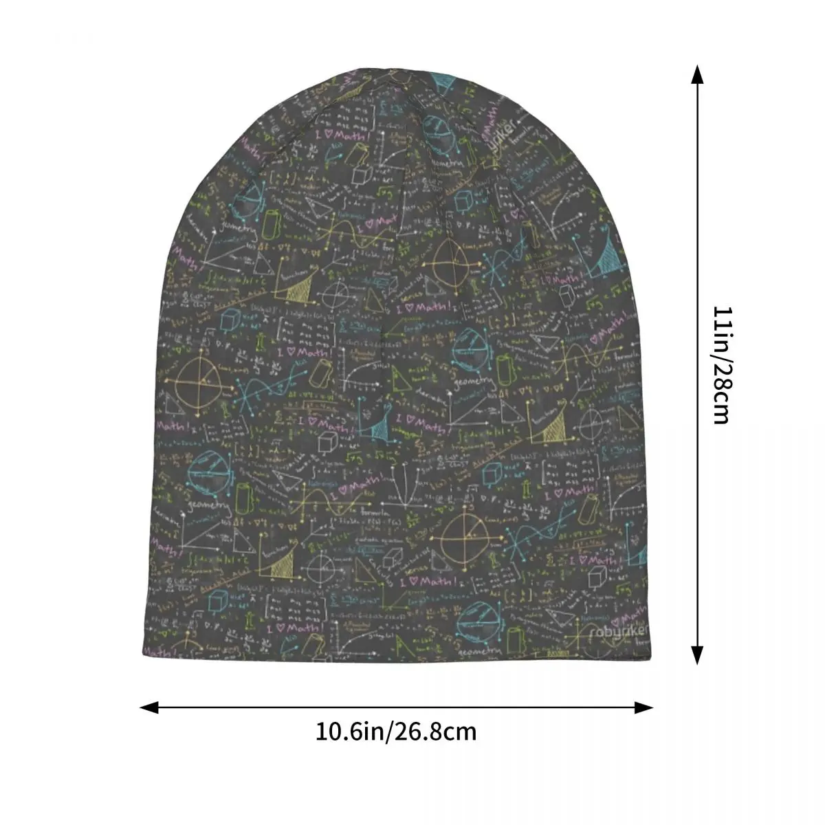 Math Lessons Warm Knitted Cap Hip Hop Bonnet Hat Autumn Winter Outdoor Beanies Hats for Men Women Adult