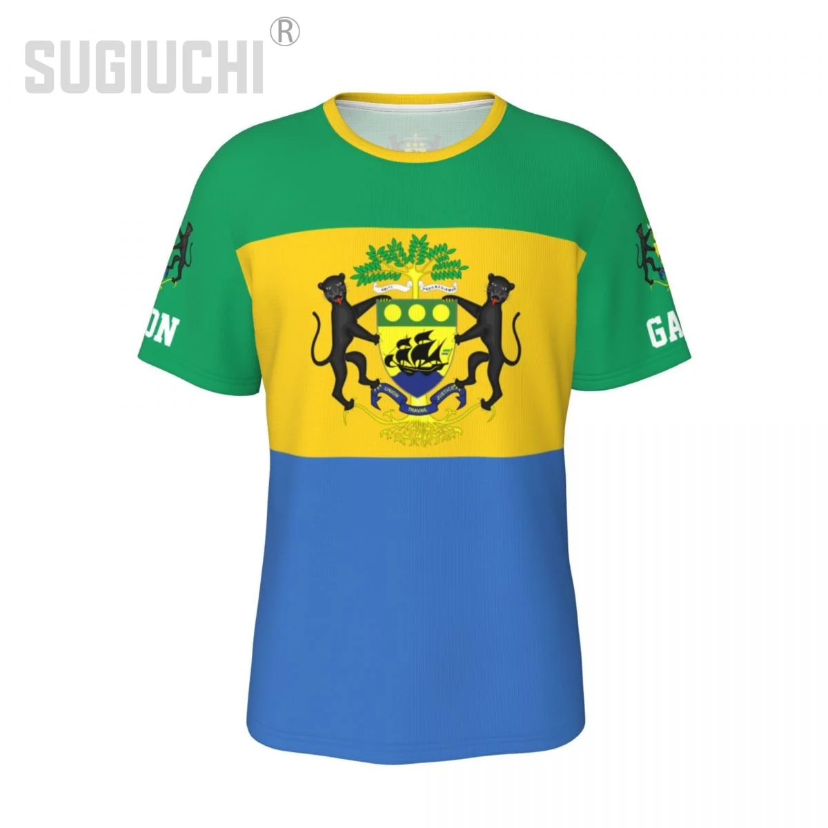 

Unisex Nation T-shirt Gabon Flag Gabonese T-shirts For Men Women Soccer Football Fans Gifts Custom clothes tee