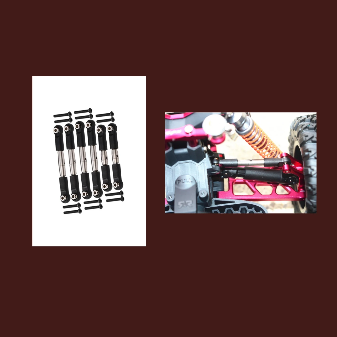 Batang Pengikat Baja Tahan Karat GPM yang Dapat Disesuaikan Untuk ARRMA 1/10 Granite 4X4 Senton 3S BLX