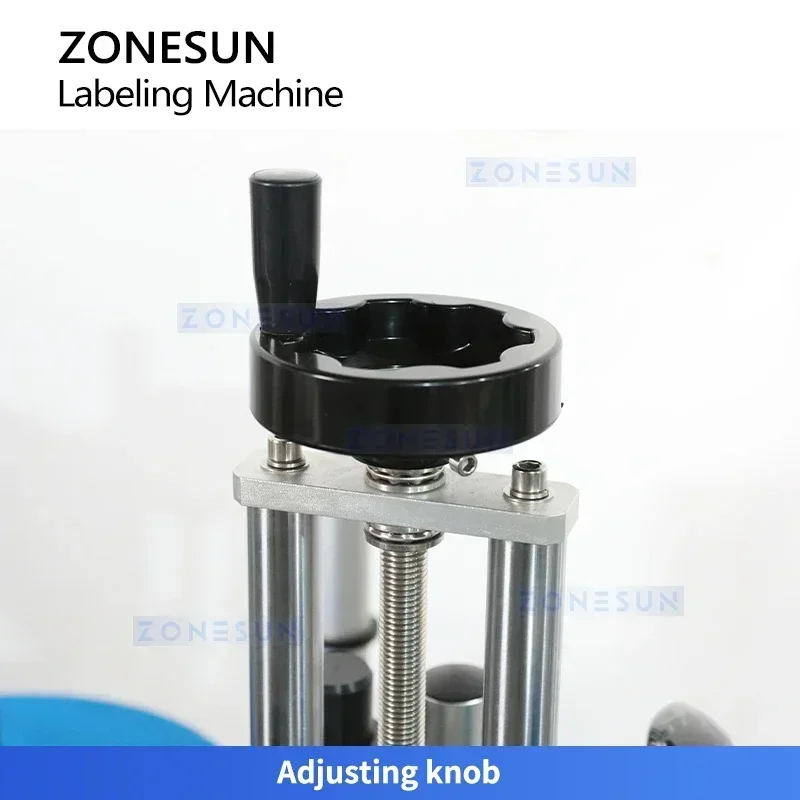 ZONESUN ZS-TB300I Vertikale einseitige Klebeflaschen-Etikettiermaschine für Flachoberflächenverpackungen