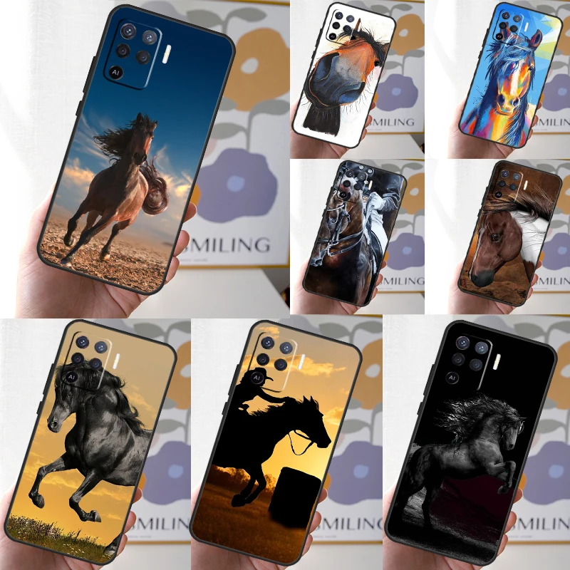 Beautiful Horse For OPPO A53S A57S A54 A74 A94 A17 A77 A58 A78 A98 A5 A9 A96 A76 A16 A52 A72 A79 A15 Case