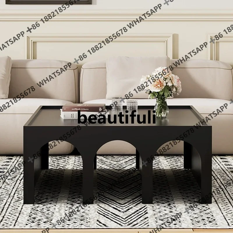 

E136 Настенная полка из массива дерева в средневековом стиле, ретро-дизайн, простая, двойного назначения, для гостиной, современный простой журнальный столик для спальни