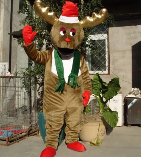 MASCOT CHRISTMAS MOOSE REINDEER mascot costume custom fancy costume anime cosplay kits mascotte theme carnival costume 41