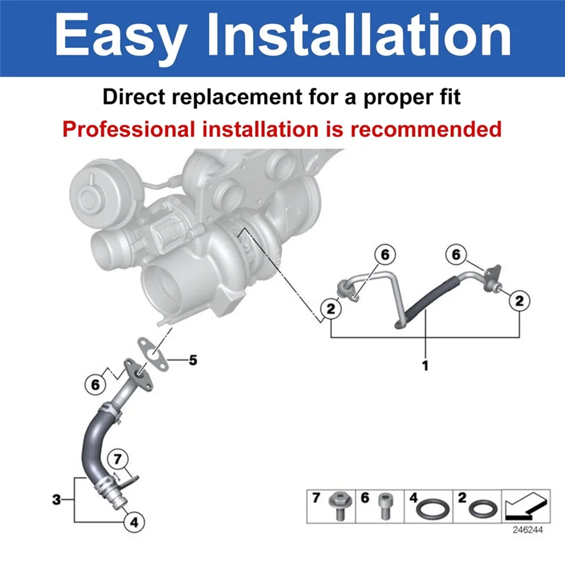

Efficient Car Turbocharger Pipe Engine Oil Return Pipe 11428626653 For BMW N20 Engine F10 F20 F30 F34 F25 F15 F16 X1 X3 X4 X5 Z4