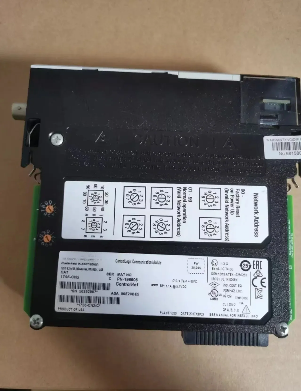 Plc Ab 1756-CN2 Plc…