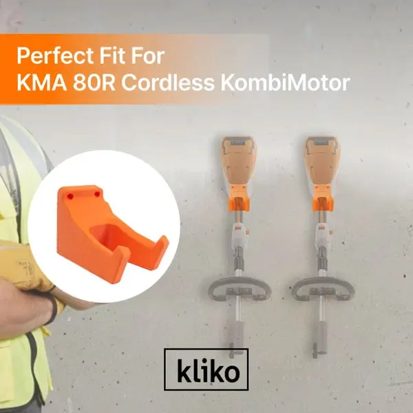 Wall Mount Holder Compatible with Stihl KMA 80 R Cordless KombiMotor Garden Tool Storage Bracket for Garage Shed