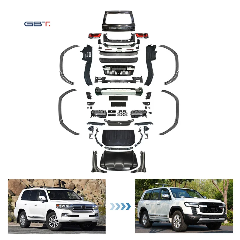 ZAIQU Brand 2025 Top Kits LC200 to LC300 GR Model Bumper Grill Exterior Upgrade Parts for 2008-2020 Land Cruiser 200 Mode