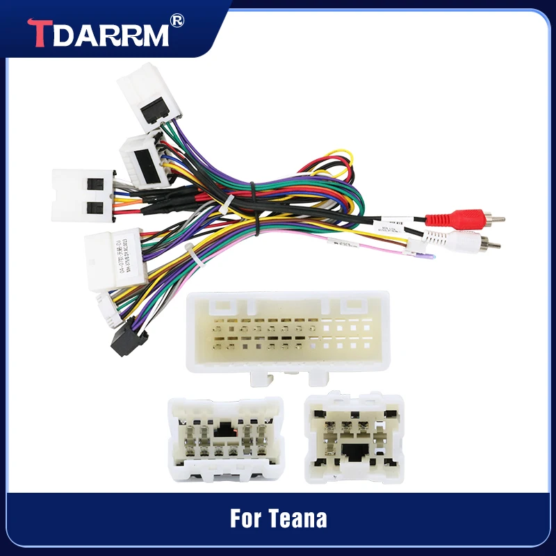 For Nissan Patrol LANNIA sylphy Qashqai Quest Update List Radio Cable Adapter Car Radio Wiring Harness