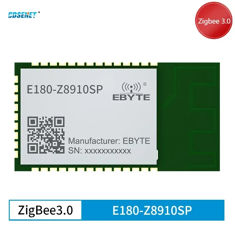 

JN5189 ZIGBEE3.0 Беспроводной модуль SOC 2,4 ГГц 11 дБм 500 м SMD с низким энергопотреблением CDSENET E180-Z8910SP Штамповое отверстие Антенна для печатной платы