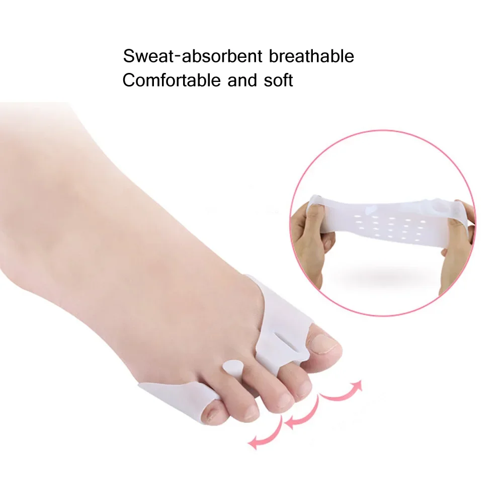 Tcare 1Pair Foot Care Brace Support Gel Foot Pads To Help Relieve Ballet Hallux Valgus Tailor\'s Bunion and Forefoot Pain Support