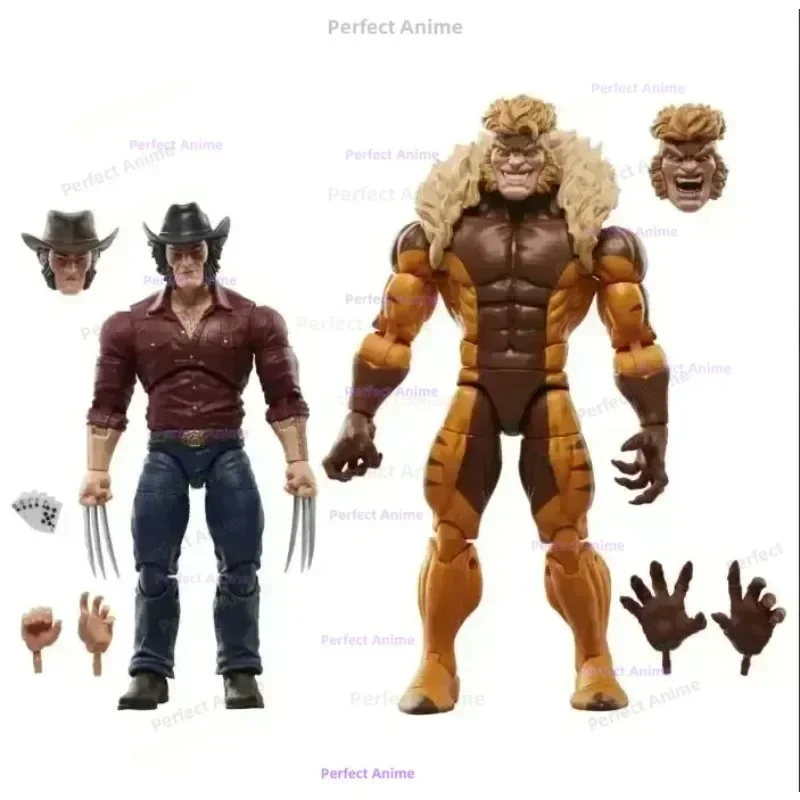 M L  Legends Series Wolverine 50th Anniversary  M L 's Logan Vs Sabretooth Collectible 6-inch Action Figure Gift