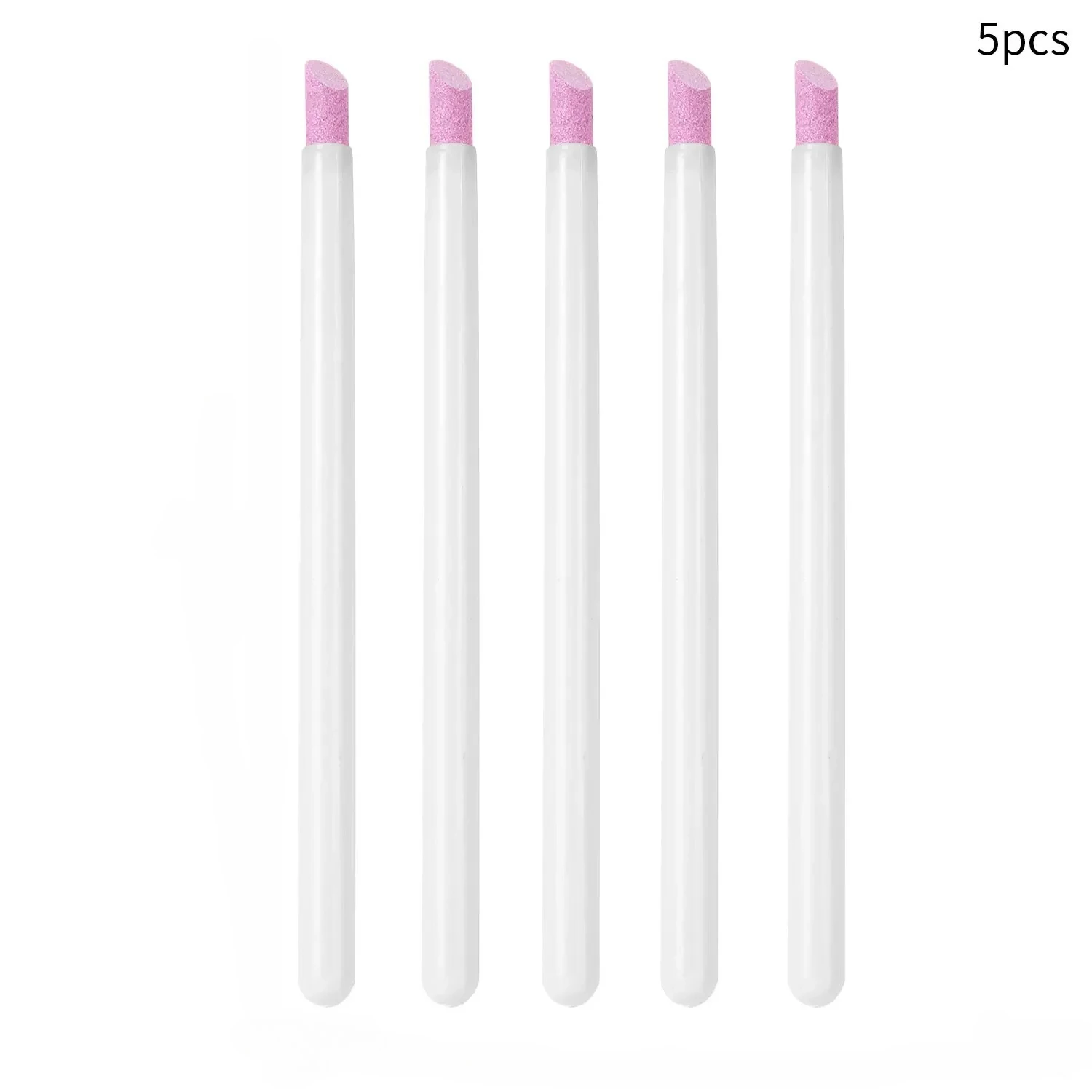 5Pcs Quartz Pen Nail Nail Stick Nail Cuticle Polish Manicure Pushers Files Grinding Pen Dead Skin Remover for Natural Nail