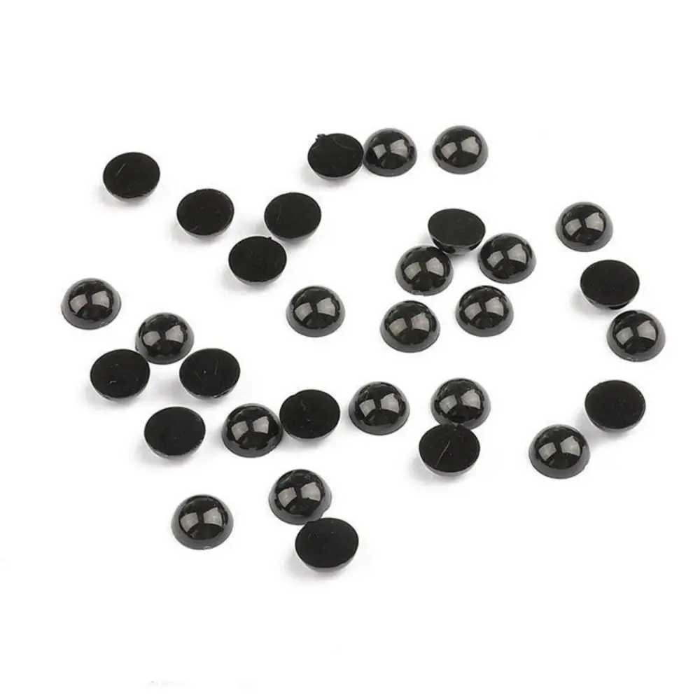 20-500 peças preto diy animal globo ocular/nariz panda urso redondo/oval olho/nariz segurança vários tamanhos acessórios artesanais