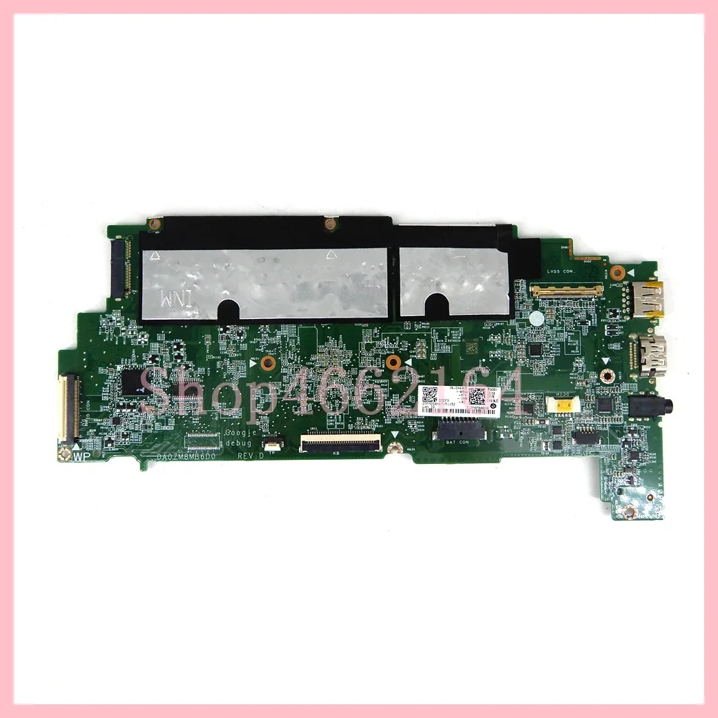 DA0ZM8MB6D0 with N2840 CPU 4GB-RAM Mainboard For Dell Chromebook 11 3120  Laptop Motherboard CN- 0H4WJ5 100% Tested OK