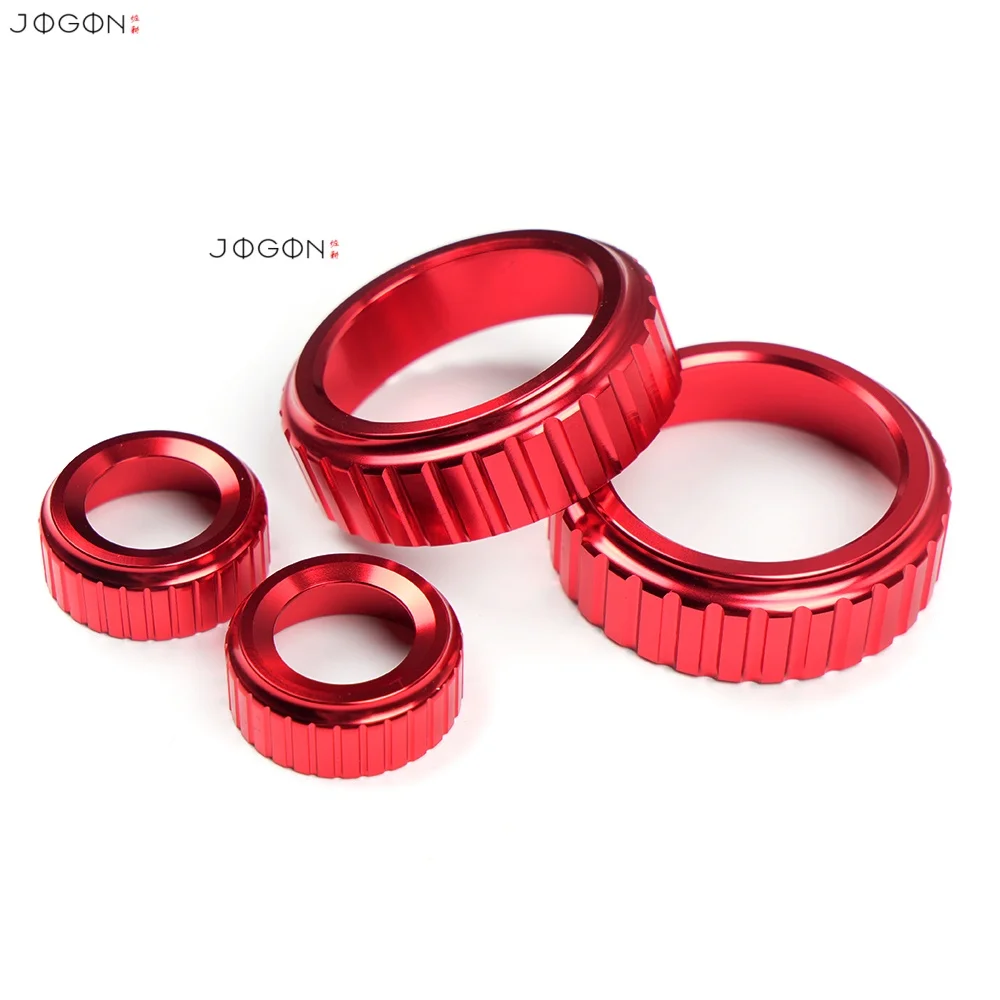 4 Stück für Hyundai Santa Fe MX5 Cruz Tucson 2024 2025 2026 Auto-Innenraum Armaturenbrett Audio-Lautstärkeregler Knopf Ringabdeckung Zubehör – Detail 5