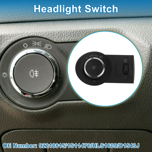 UXCELL No.92218815/1S11476/HLS1609/D1543J interruptor de faro para Chevrolet Camaro 10-15