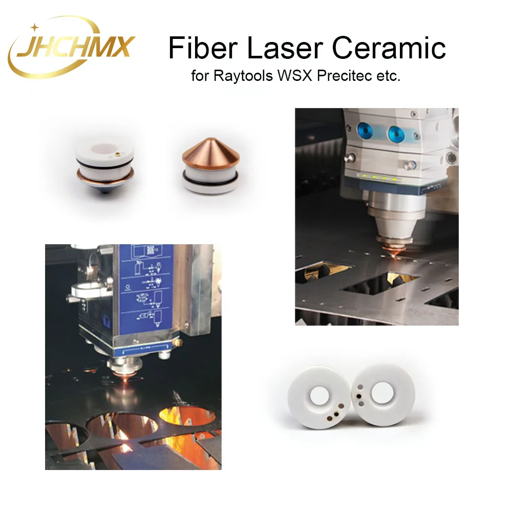 JHCHMX Laser Ceramic Ring Nozzles Holder D28/32mm P0571-1051-00001 For Raytools Precitec WSX HSG Fiber Cutting Head Parts