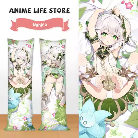 Cartoon Nahida Body Dakimakura Cover Game Genshin Impact Pillowcase Hugging Body Cosplay Props Otaku Anime Bedding Cushion Cover