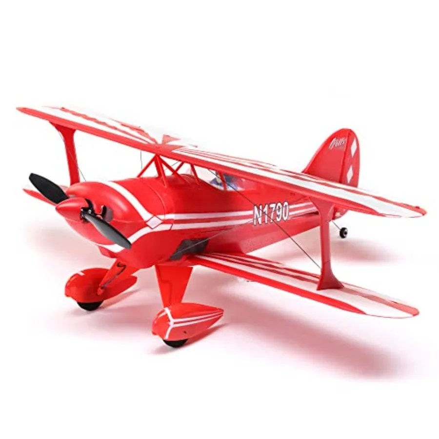 RC Airplane UMX Pitts S-1S BNF Basic: lightweight EPP foam, red/white, AS3X stabilization and SAFE Select for beginner-friendly