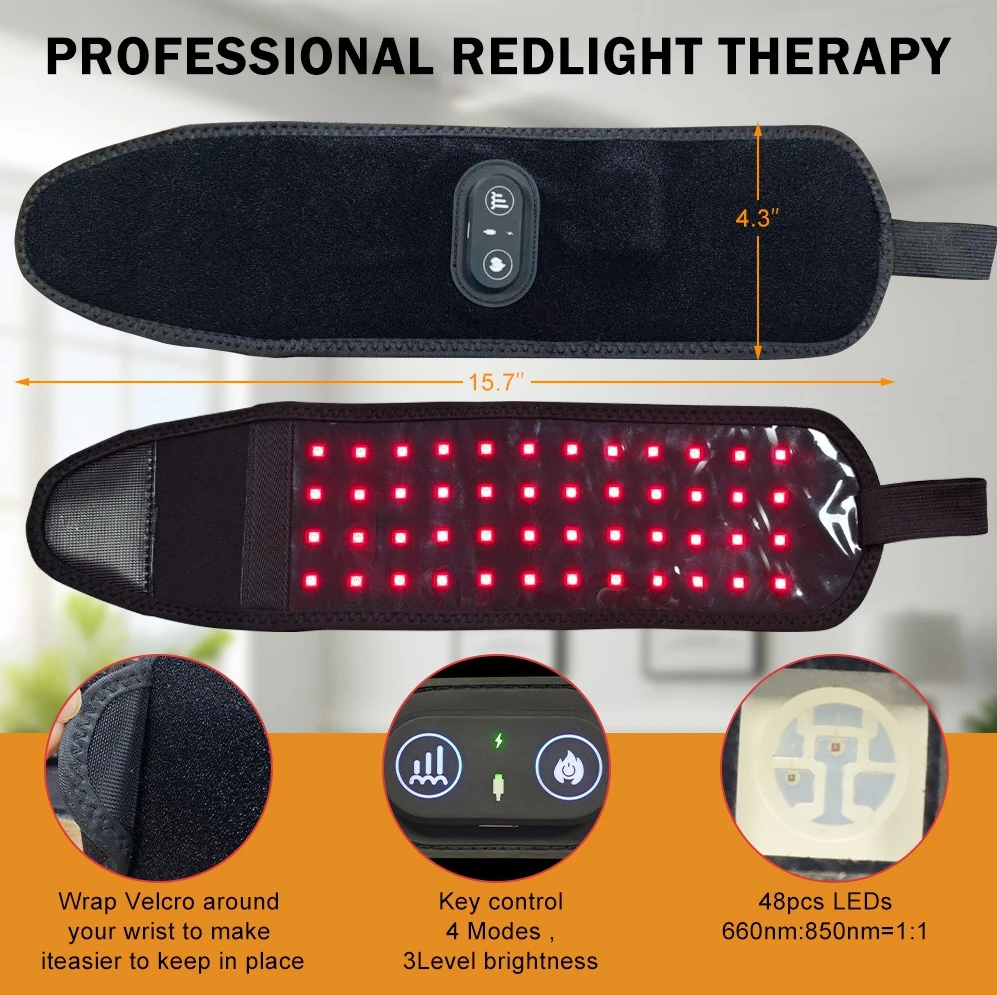 Red Light Wrist Care Device 660nm 880nm Hot Compress Body Relief Accessory