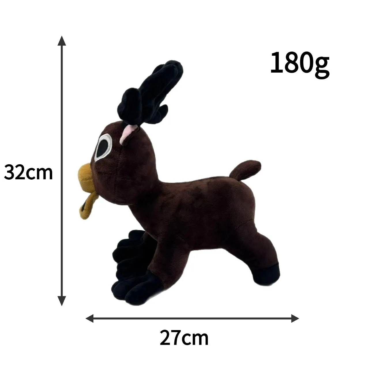 Jouets en peluche cerf en coton 99 nuits dans la forêt, animaux cerf en peluche douce, poupée en peluche pour enfants, cadeau d'anniversaire  26