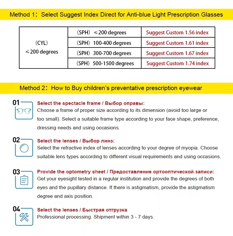 LOOPNBLUE Anti Blue Light Multi-Focal Defocus Lens Children Prevention and Control Prescription Myopia Lens CR-39 Resin Aspheric