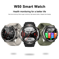 Blackview Smart Watch 2024 Bluetooth Calls Smartwatch W50 Sports Watch 1.39‘’ Fitness Tracking Watch Waterproof