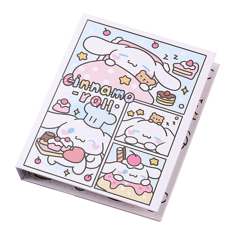 Sanrio Portable Cards Album Cartoon Storage Postcard Photo Book Cute A5 Binder Scrapbook For Girls Students Stationery Gift