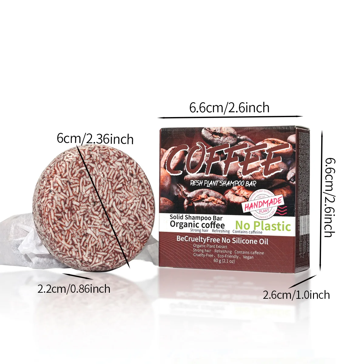 J + 60 جرام شامبو قهوة صلب مرطب للتنظيف وإزالة التلوث والتحكم في الزيوت وإزالة القشرة وصابون العناية بالشعر