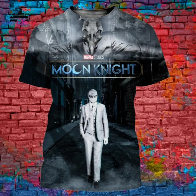 Miniso Moon Knight men women T shirt casual style 3D print summer casual streetwear tee Tokyo Revengers T shirt Y2K Roupa