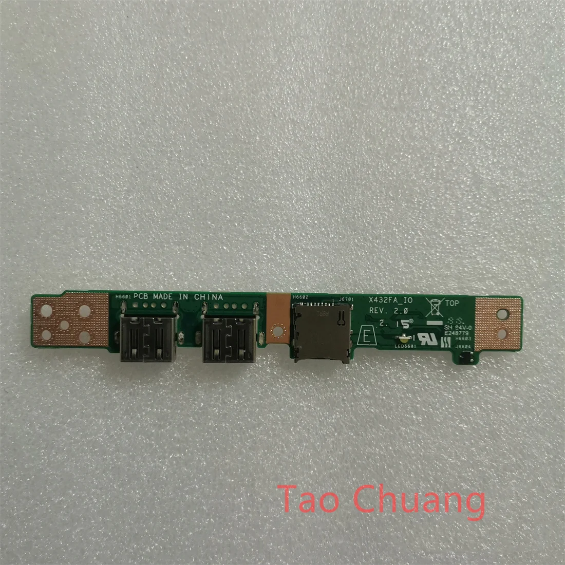 FOR ASUS VivoBook X432 X432FA X432FL SD Card Reader USB Board