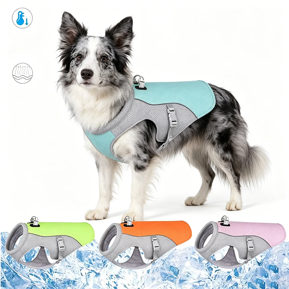 Chaleco refrigerante para perros: arnés transpirable y protector solar - imagen 2