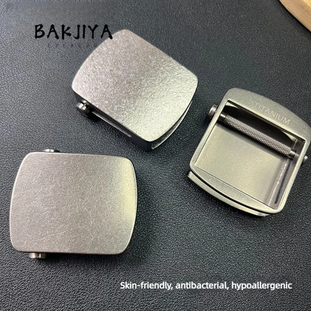 2026 Pure Titanium Roller Auto Buckle Belt for Men Outdoor Titanium Metal Anti-Rust Infinite Adjustment Waistband Smooth Buckle
