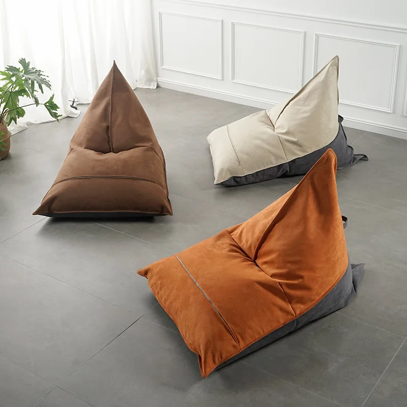 Modern simple household lazy sofa splicing technology cloth Internet celebrity single minimalist recliner removable bean bag