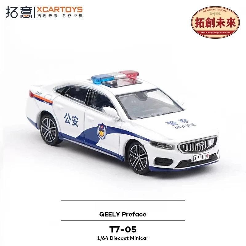 

XCARTOYS 1/64 Коллекционная модель полицейской машины из сплава, имитация, миниатюрная литая модель, сувенир, демонстрационный образец полицейского автомобиля