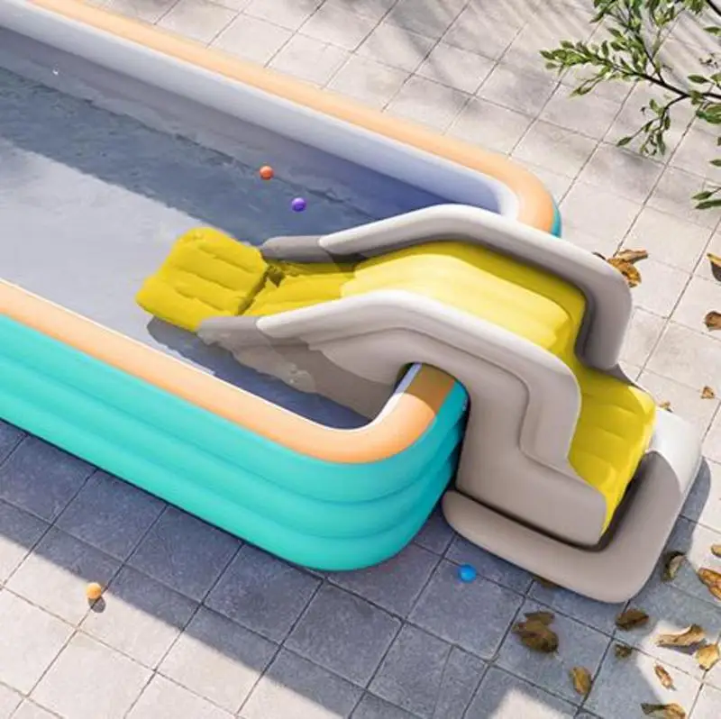 Tobogán acuático inflable para niños, juguete divertido para jugar en el agua, Parque Acuático antivolteo, toboganes para piscinas en el suelo o sobre el suelo