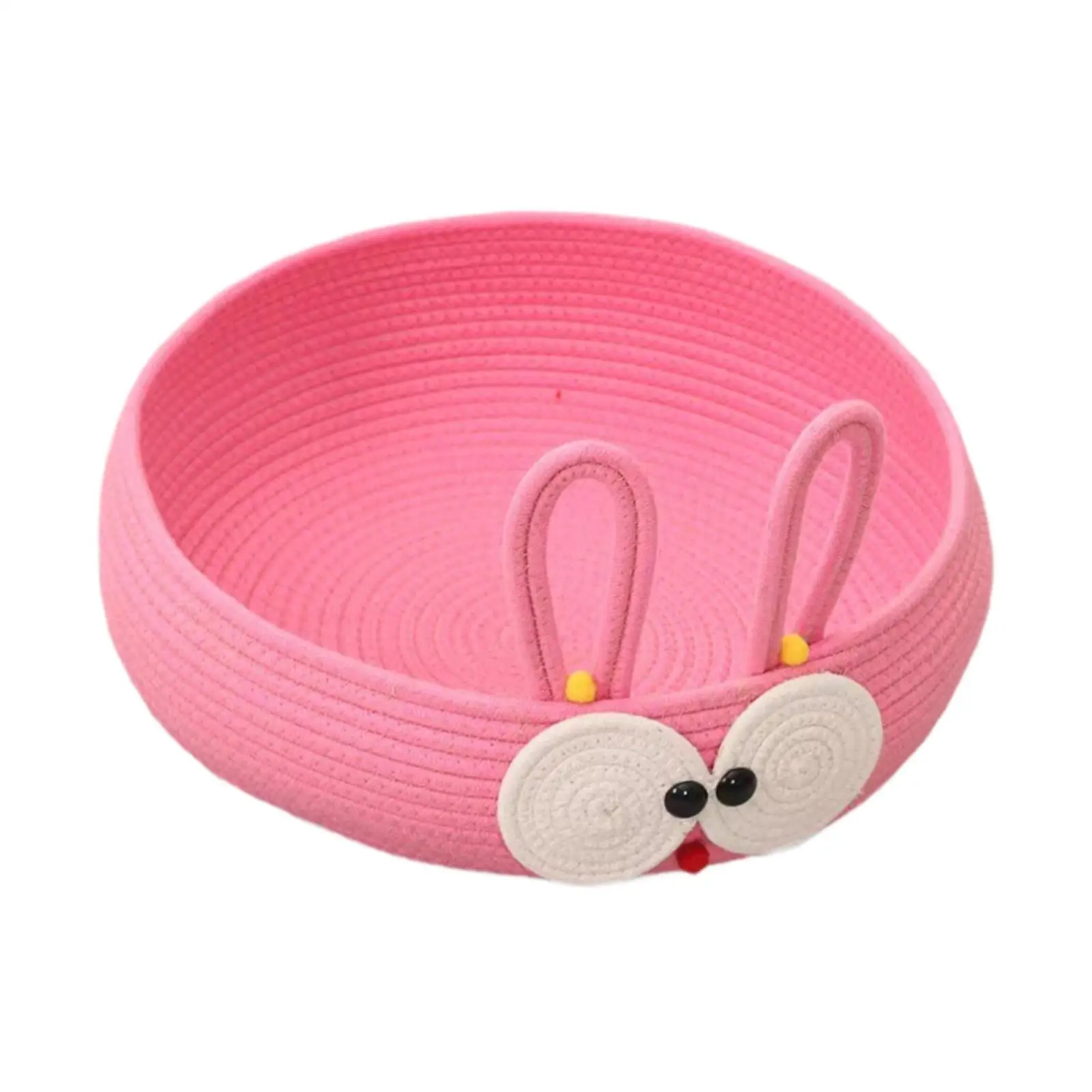 Summer Dog Cooling Bed Cat Ear Design Round Portable Abrasion-resistant Sturdy