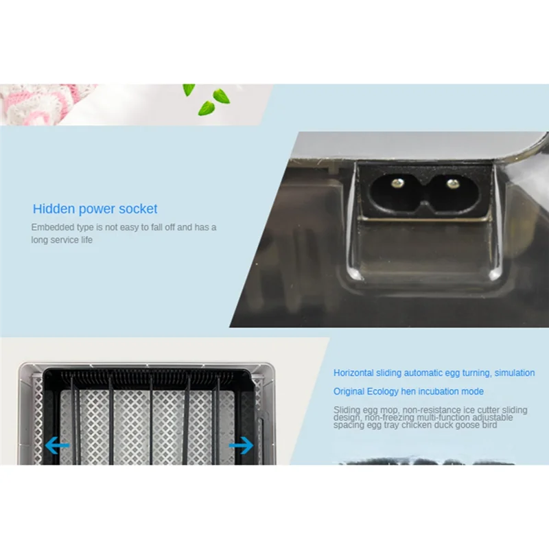 

SUPER HOT 12 Eggs Smart Incubator Mini Home Automatic Incubator EU Plug