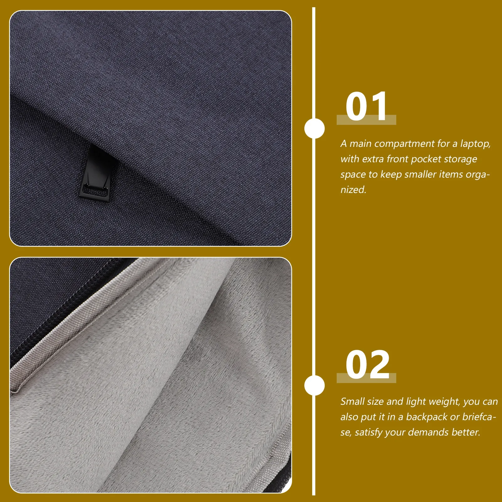 

Премиальный чехол для ноутбука из полиэстера для 15,6-дюймовых ноутбуков, портативная легкая ударопрочная защитная сумка для путешествий с молнией