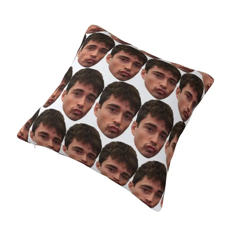 Custom LEC16 Racing Driver Rising Star Kissy Face Pillowcase Motorsports Cushion Cover Decoration Salon Square Pillowcase