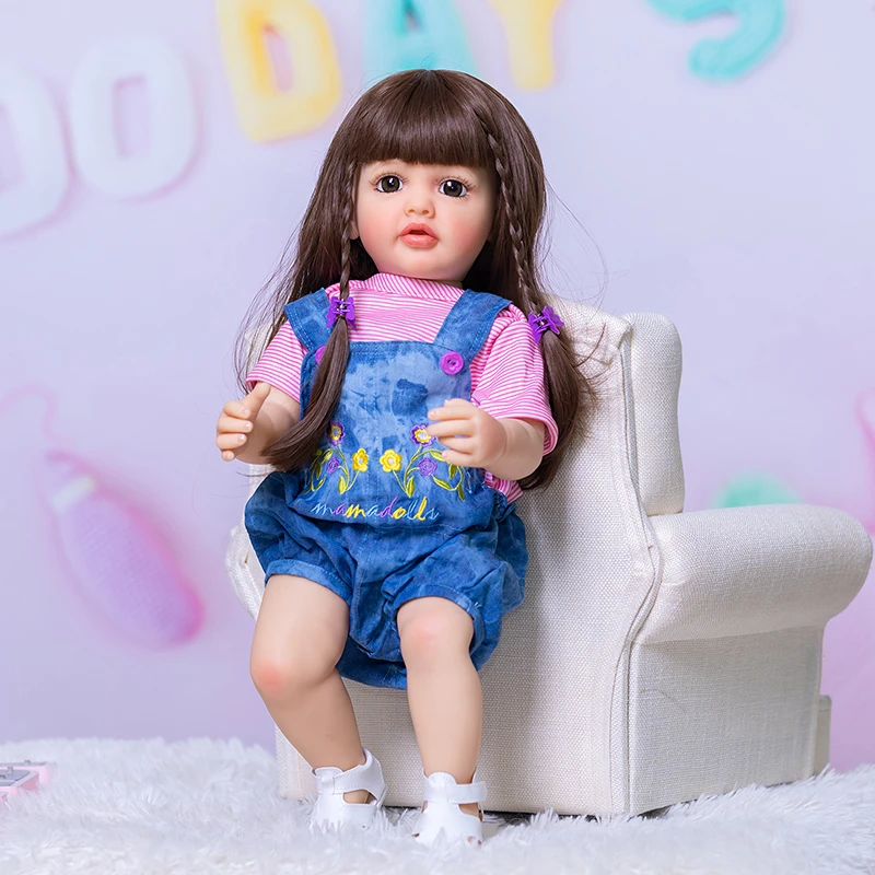 

50CM Full Body Silicone Reborn Baby Doll Betty Lifelike Newborn Baby Girls Waterproof Bath Toys bebes reborn de silicone real