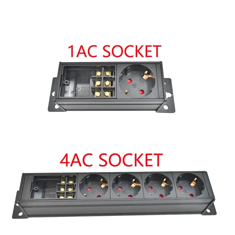PDU power strip network cabinet rack wall desktopConnect the wires yourself 1-11AC EU with junction box