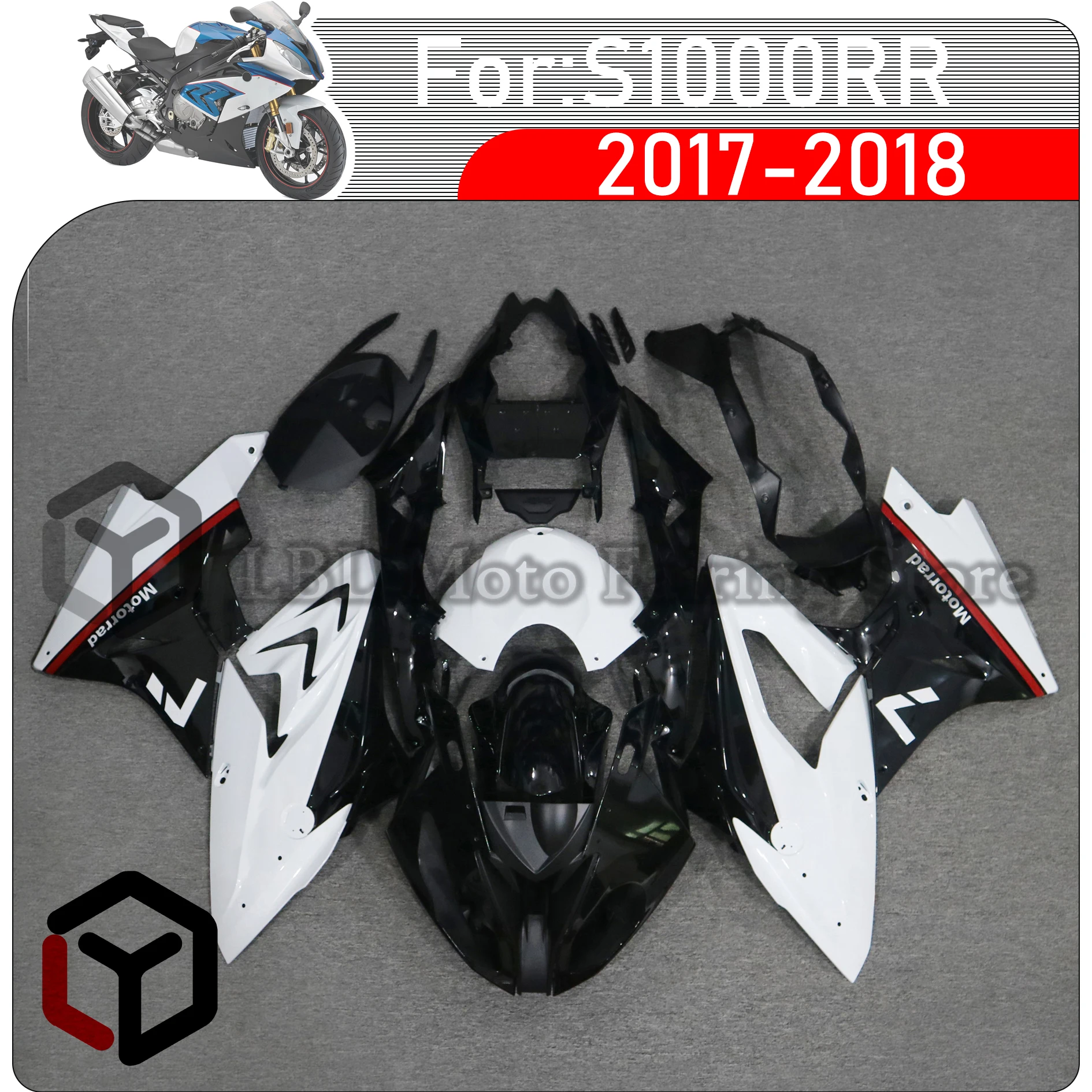 

Motorcycle Fairings Kit Fit For BMW S 1000RR S1000 RR S1000RR 2017 2018 Bodywork Set High Quality ABS Injection Full Fairing