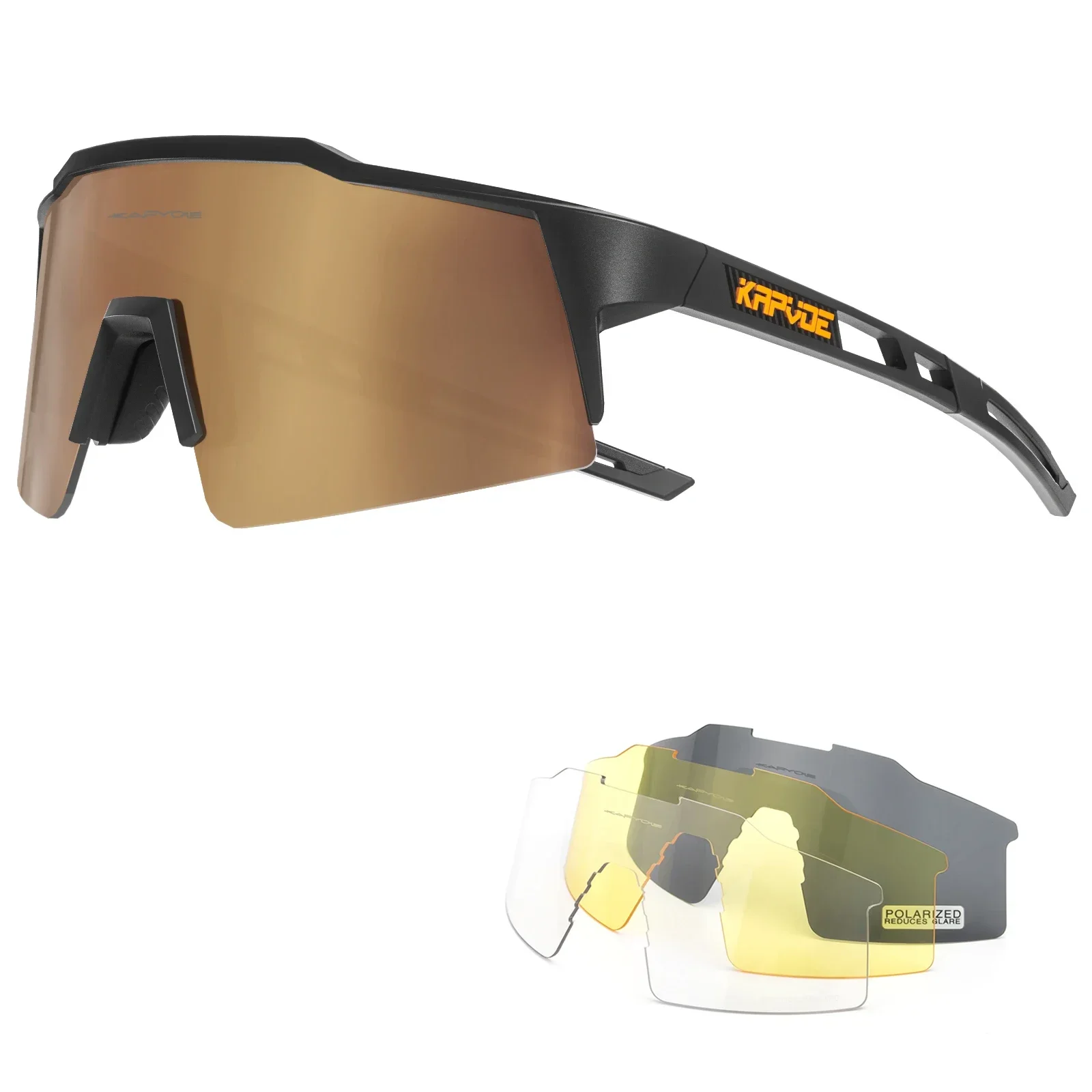Kapvoe  Outdoor UV400 Sports Protection MTB Road Mountain Bicycle Drive Cycling Glasses Sunglasses Cycling Goggles