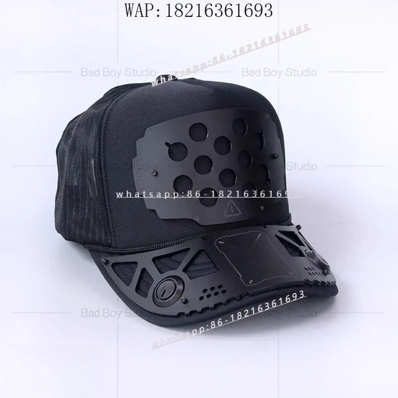 Limited Offer Tactical Mechanical Cyberpunk Functional Wind Cap Men's And Women's High Top Baseball Caps
